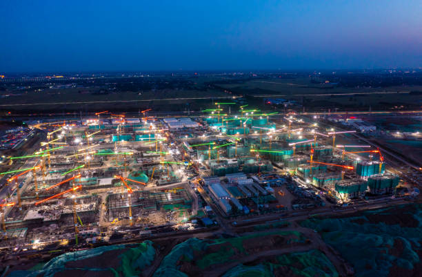 istock construction site at night in xiong'an new area 1326924860