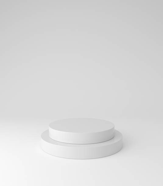 istock White pedestal podium, round shape, product stand. 1326927862