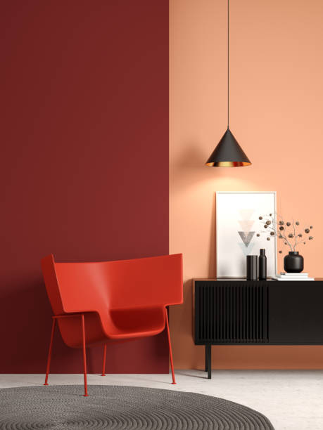 istock Minimalist Interior of modern living room 3D rendering 1326941720