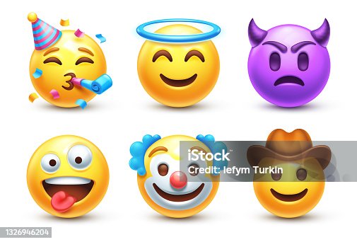 istock Emoji set 1326946204