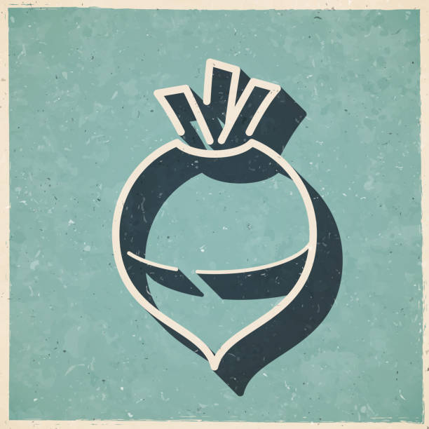 istock Rutabaga. Icon in retro vintage style - Old textured paper 1326955550