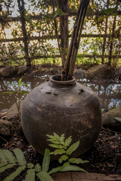 istock Pottery on the ground and by the pool 1326956555
