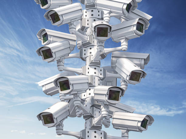 istock CCTV security cameras on the pole. Safety and protection concept. 1326958819
