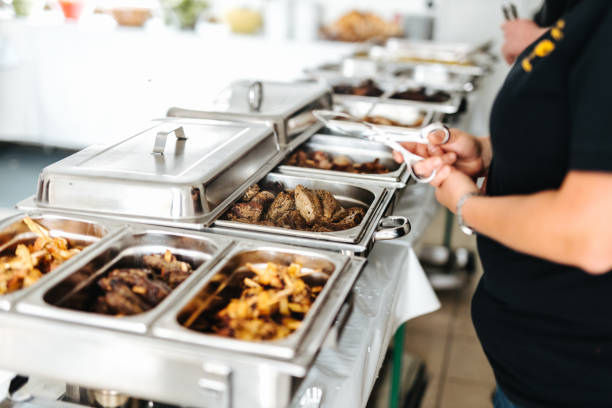 istock Delicious buffet at a wedding close up 1326975349