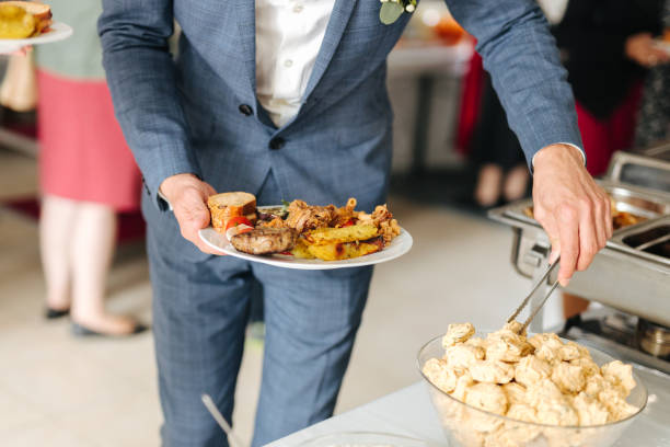 istock Delicious buffet at a wedding close up 1326976604