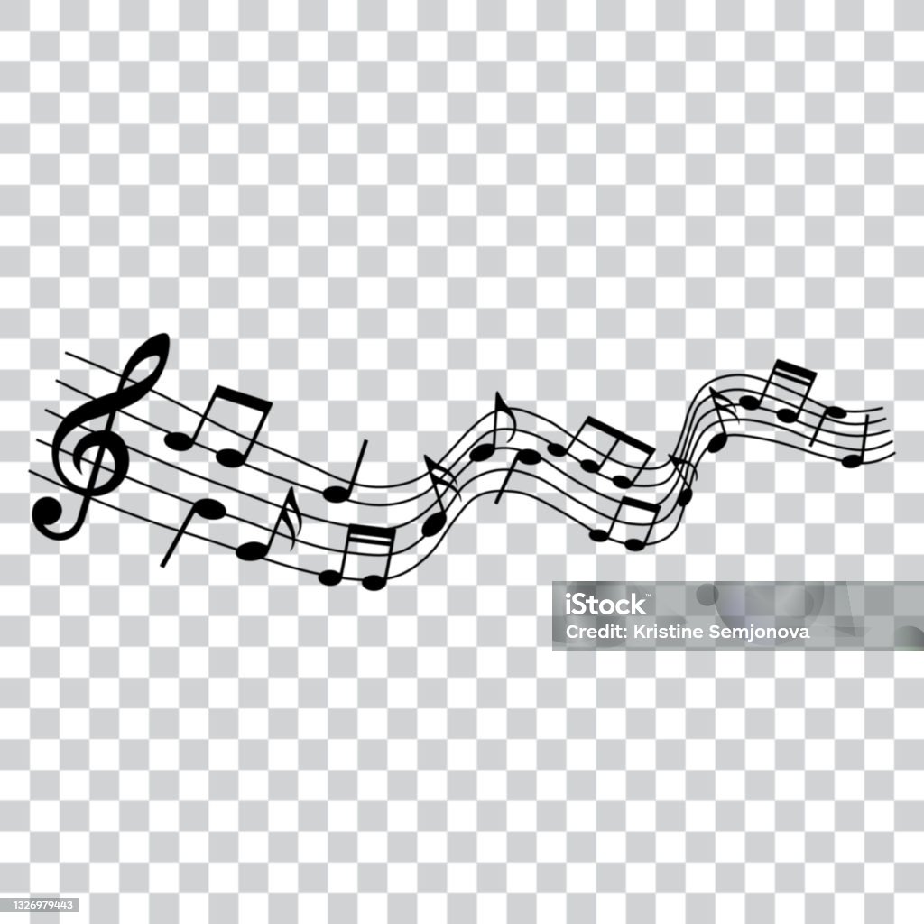 Musical Notes Isolated Musical Design Element Music Notes Isolated Vector Illustration Stock ...