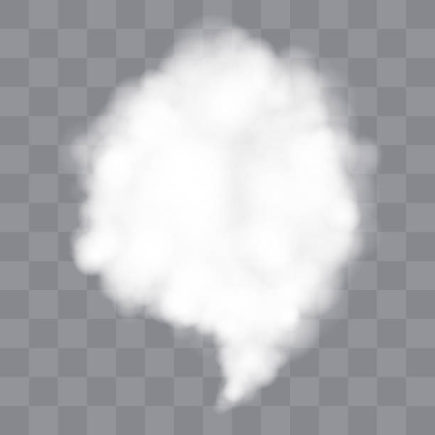 элемент облака дыма с прозрачным фоном - cumulus cloud stock illustrations