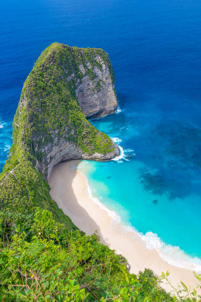 Beautiful Beach In Bali Pinkie Nusa Penida Bali Indonesia Stock Photo -  Download Image Now - iStock