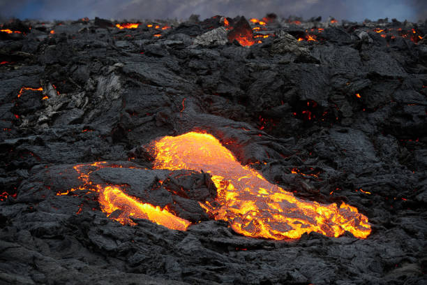 istock Lava Field and Magma Flow 1326983922