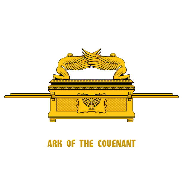 Ark of the Covenant. Inside are the stone tablets that God gave to Moses on Mount Sinai. Ark of the Covenant. Inside are the stone tablets that God gave to Moses on Mount Sinai. solomon stock illustrations