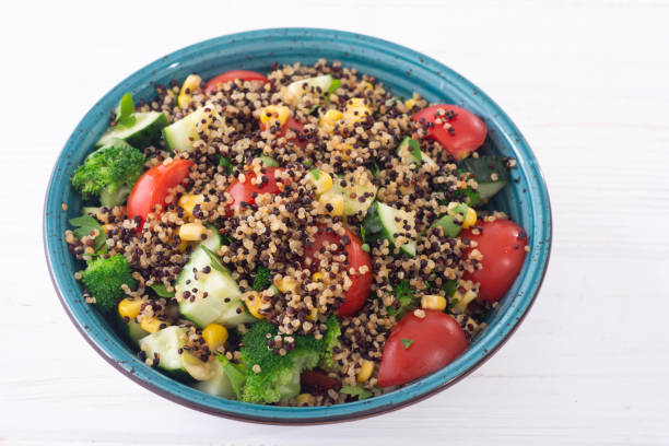 istock Fresh vegetable salad with quinoa 1326994312