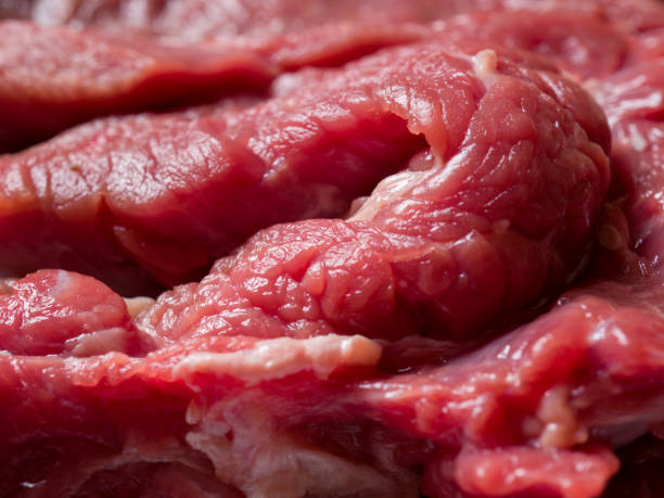 istock Close-up of fresh raw beef meat shoulder part 1326994336
