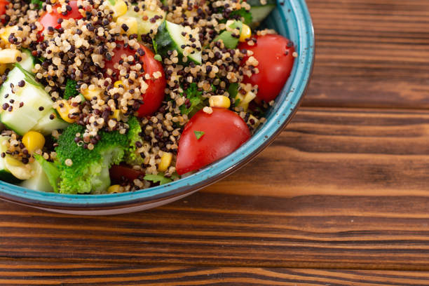 istock Fresh vegetable salad with quinoa 1326994348