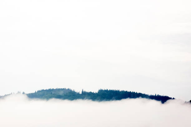 istock Hills in fog, background with copy sapce 1326998280