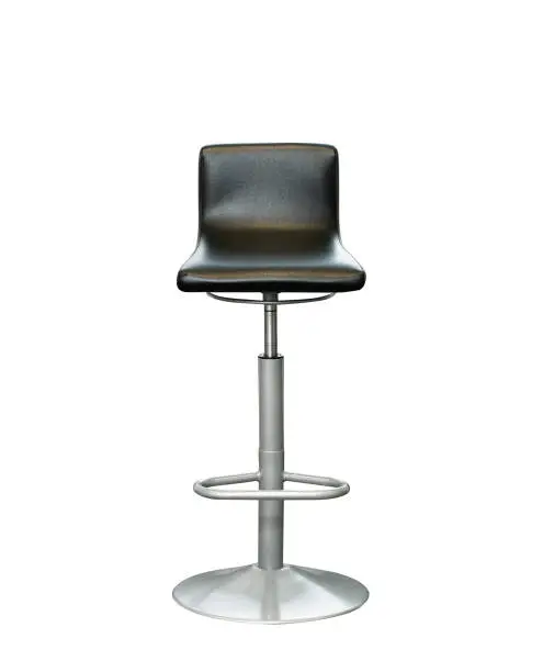 Bar chair isolated on white with clipping path.