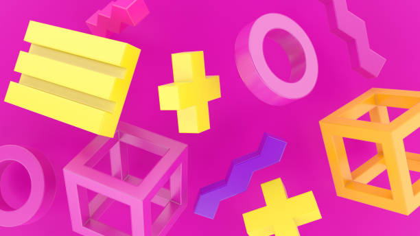 istock Background of Colored Geometric Shapes 1327013531
