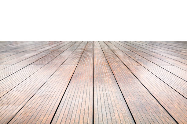 istock The wood-textured background extends forward on a white background. 1327019287