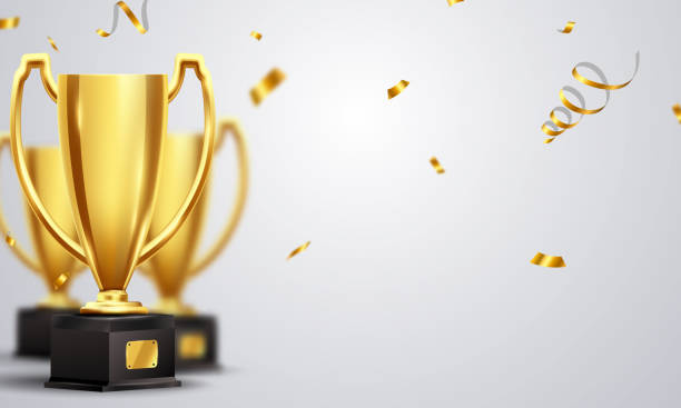 istock Trophy cup Winner award banner vector illustration 1327020635
