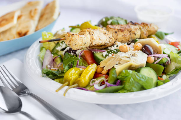 istock Greek chicken salad 1327024779