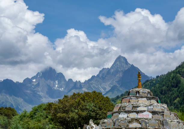 istock Old tibetan pagoda 1327034533