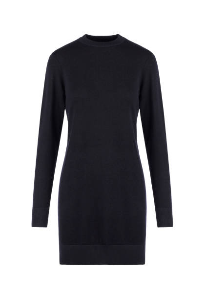 istock Woolen women's black dress 1327045270