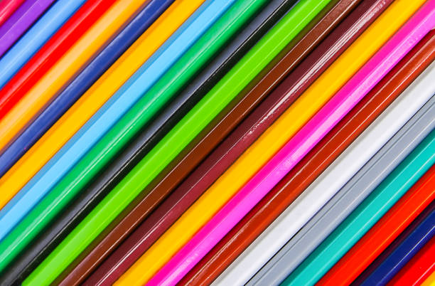 istock Bright colored pencils. Creative supplies background. 1327052167