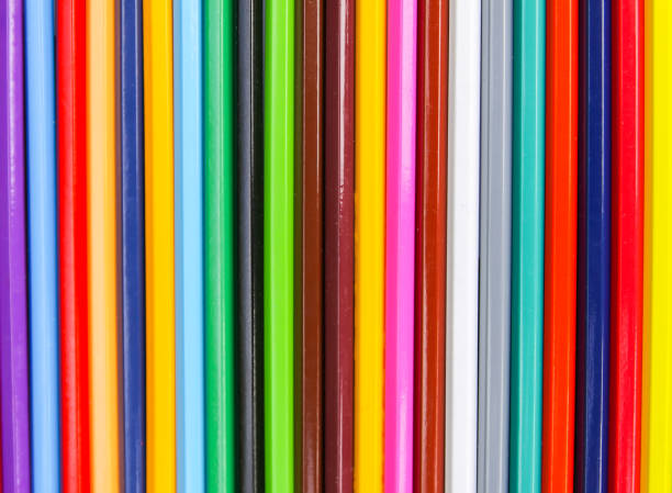 istock Bright colored pencils. Creative supplies background. 1327052380