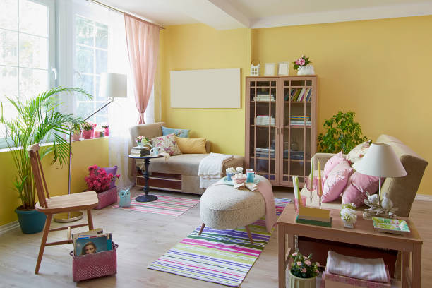 istock modern home interior in living room style with design 1327057763