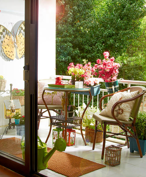 istock modern home garden style with design 1327057790
