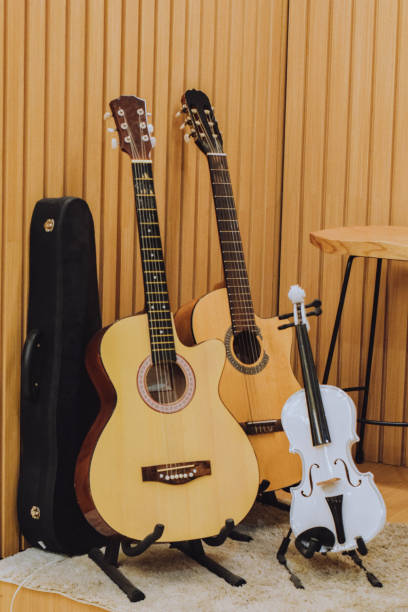 istock Musical Instruments in The Corner Front View Stock Photo 1327059656