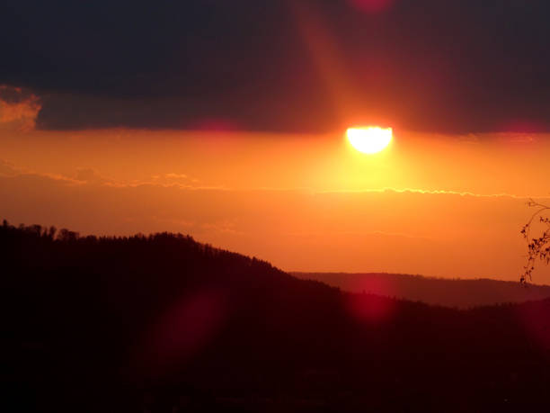 istock Beautiful sunset during the golden hour 1327064038
