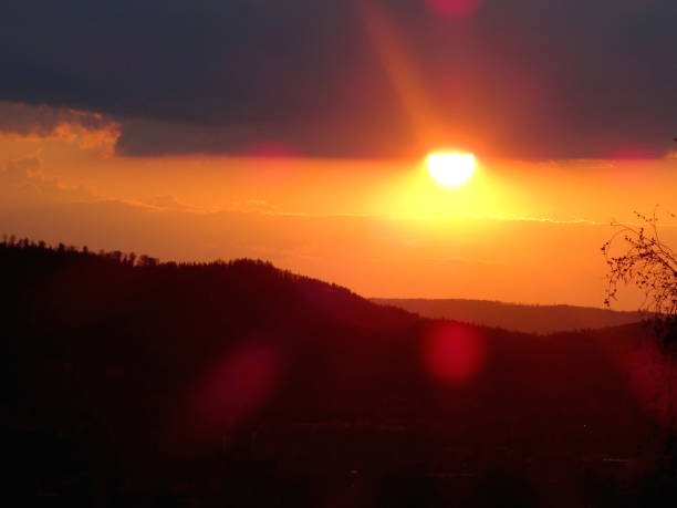 istock Beautiful sunset during the golden hour 1327064111