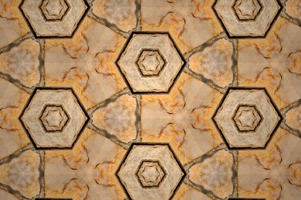 orange abstract textured background, symmetric lines and shapes
