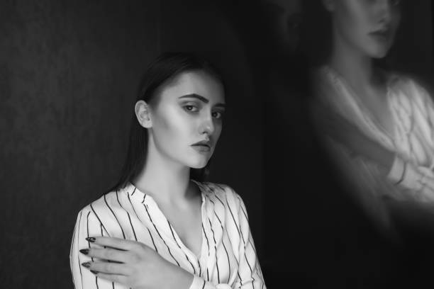 istock Brunette young woman with mental illness 1327065193