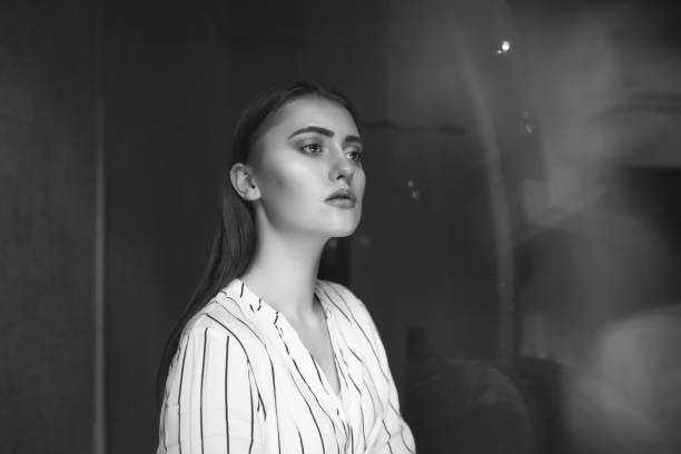 istock Brunette woman with mental disease 1327065232