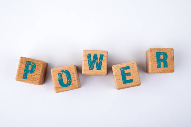 istock POWER CONCEPT. Wooden blocks with text on a white background 1327074663