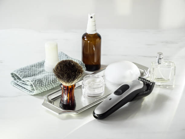 istock Grooming and shaving accessories for face care 1327076946
