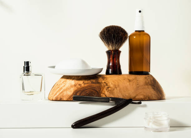 istock Grooming and shaving accessories for face care 1327077015