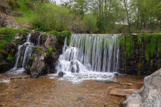 istock A beautiful waterfall on the natural swimming pool in Arrago river 1327080471