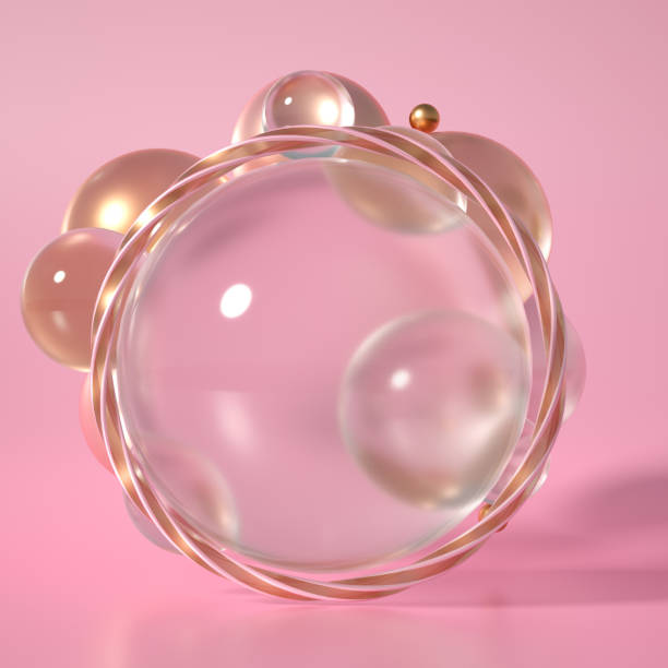 istock Beautiful background with geometric shape. 3d illustration, 3d rendering. 1327085629
