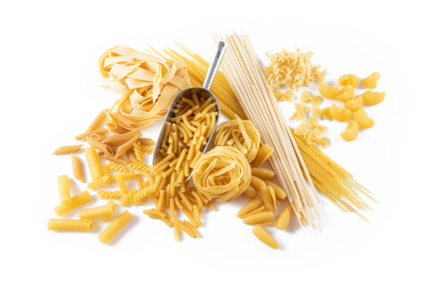 istock Variety of Pasta Isolated on White Background 1327087782