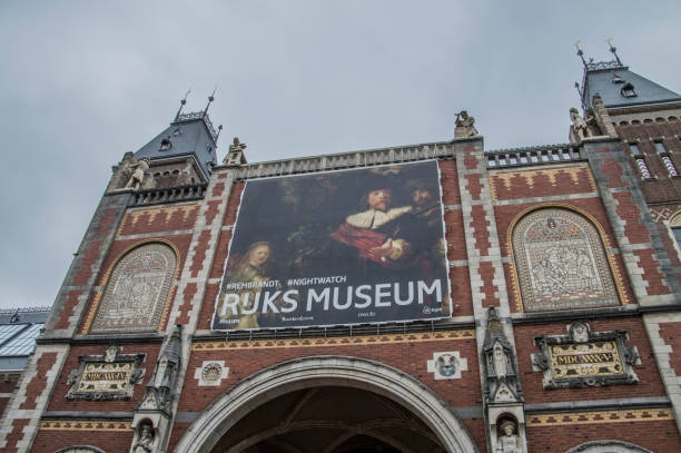 Billboard On The Rijksmuseum At Amsterdam The Netherlands 4-6-2018