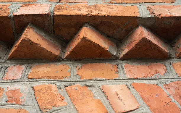 istock Old grungy brick wall with natural defects Scratches, cracks, crevices, chips, dust, roughness 1327091874