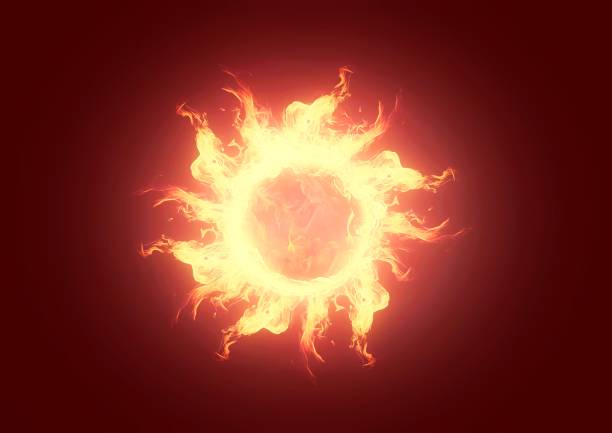istock 3D illustration of a burning ring of flames 1327092377