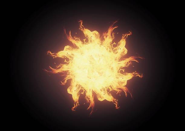 istock 3D illustration of a burning ring of flames 1327092380