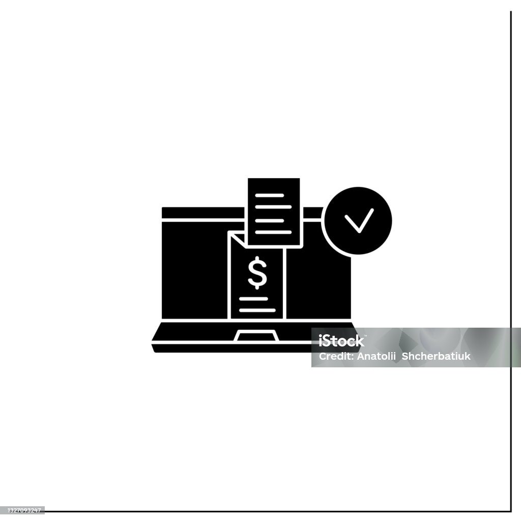 digital-receipt-glyph-icon-stock-illustration-download-image-now