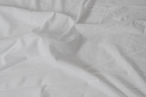 istock white crumpled sheet with folds close up 1327093563