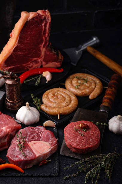 istock Assortment of various types of meat 1327098875