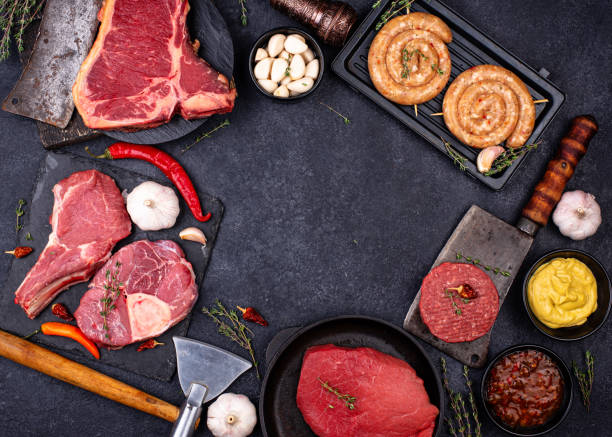 istock Assortment of various types of meat 1327098885