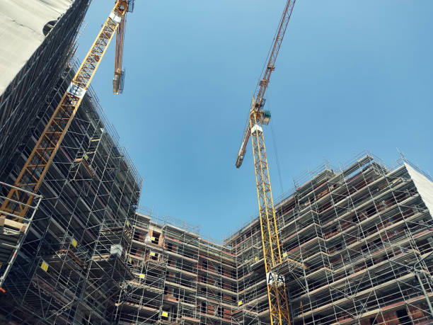 istock Big construction industry site in Milan 1327102160